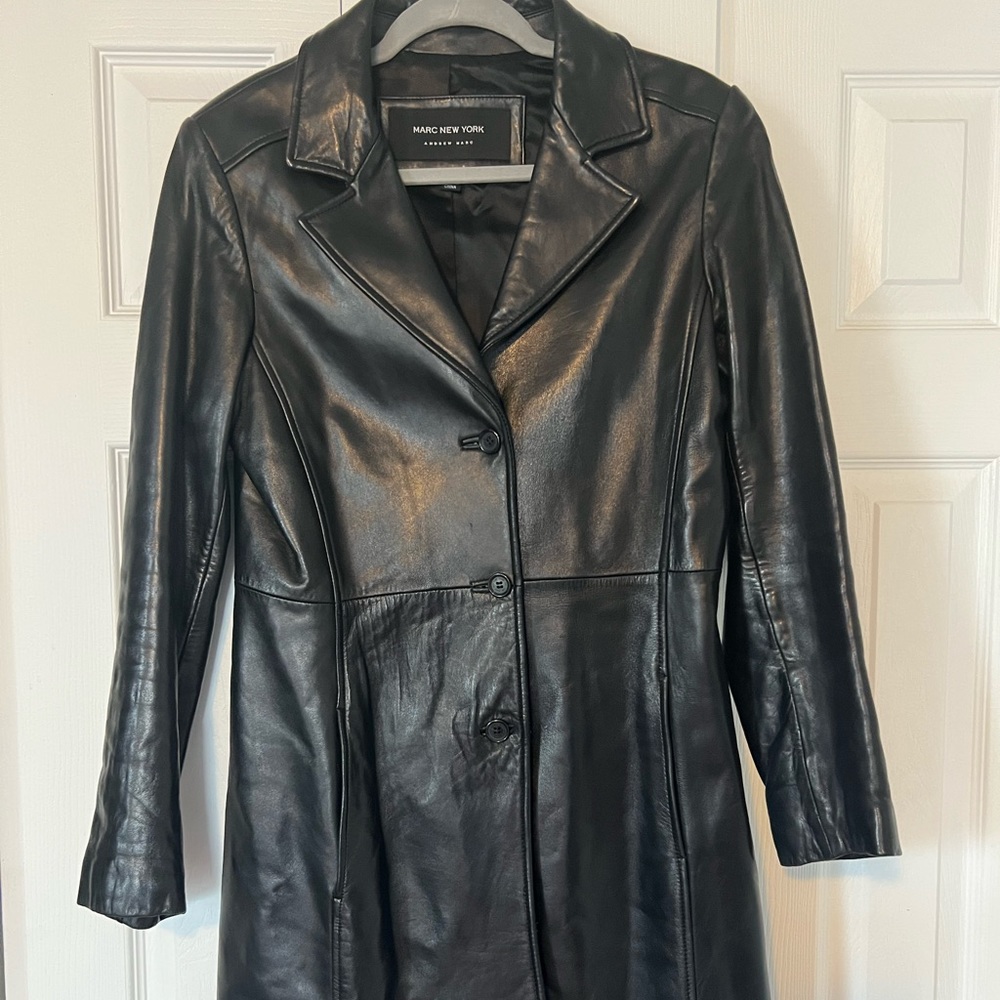 Genuine leather Marc New York by Andrew Mark women’s coat - Size Small